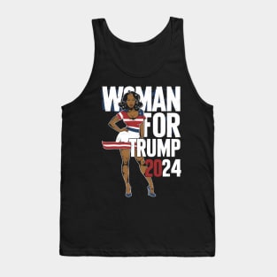 Black Woman For Trump 2024 Election Tank Top